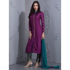 Purple and Teal Indian Party Ready Made Salwar suit